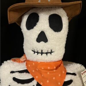 Viral Issac Mizrahi Rare 5ft Cowboy Skeleton Throw Pillow